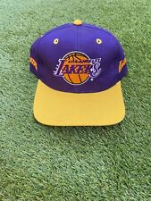 VINTAGE TWINS LOS ANGELES LAKERS Snapback Hat Cap Purple Yellow NBA