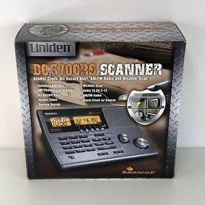 Uniden Bearcat BC370CRS Radio Scanner 300 Channel Atomic Clock Alarm (N8)