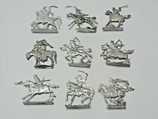 Plats d'étain - Zinnfiguren - Flat tin -  9 cavaliers janissaires Turcs