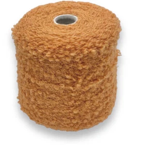 (200,68€/kg) FANCY ALPACA BOUCLE 200gr. MANGO Baby Alpaka Nadelstärke 6 - 8 - Bild 1 von 2