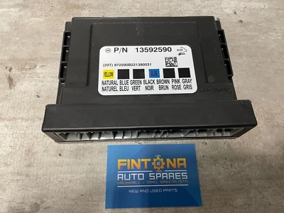 Modulo comando corpo originale OEM Vauxhall Astra Zafira Adam BCM 13592590 - Immagine 1 di 3