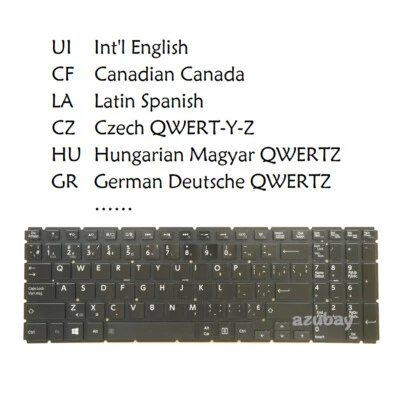 Teclado para Toshiba Satellite S55-B S55-C S55d-B S55d-C S55t-B S55t-C Retroiluminado Foto 1 de 4