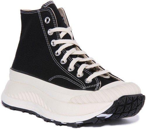 Converse A03277C 70 AT CX Hi Unisex Trainers In Nero Bianco Taglia UK 3 8
