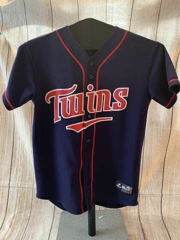 Minnesota Twins Joe Mauer #7 Majestic Jersey Size Youth Large Blue Cover
