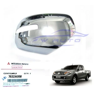 Genuine RH Chrome Wing Side Mirror Cover For Mitsubishi L200 Triton MQ 2015 2018 - Picture 1 of 6
