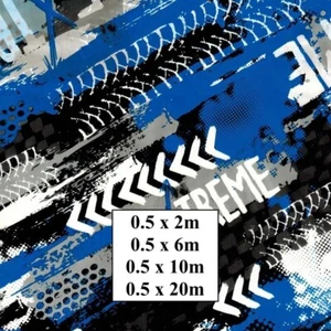 Hydrographic Water Transfer Film - Hydro Dipping Print Extreme Blue - Picture 1 of 1