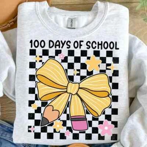 100 Days of School Cute T-Shirt for Girls - Youth Sizes XS-XL Available - Picture 1 of 1
