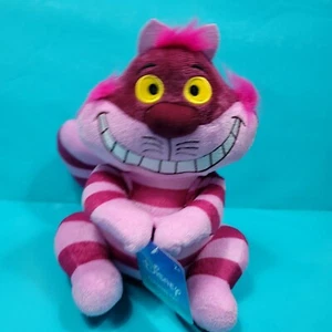 Disney Alice in Wonderland Cheshire Cat Plush Stuffed Animal Just Play New 9in - Picture 1 of 7