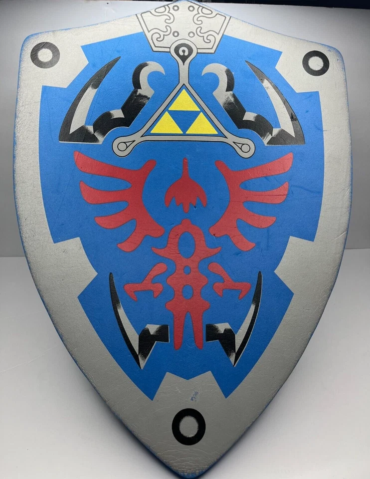 Legend of Zelda LARP Cosplay Hero Blue Link Hylian Triforce Escudo de Espuma 20"x15" Foto 1 de 4