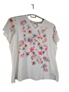 Quacker Factory tunica donna impreziosita floreale 3X multicolore nuova con etichetta - Foto 1 di 6