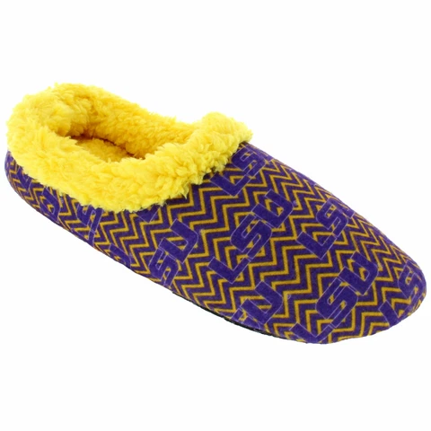 LSU Tigers Comfy Feet Chevron Slip On Slippers Cover