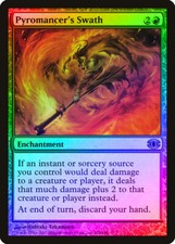 Pyromancer's Swath FOIL Future Sight HEAVILY PLD Red Rare MAGIC CARD ABUGames
