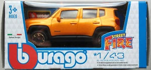 Bburago 2017 Jeep Renegade orangemetallic 1:43 Neu/OVP Modellauto SUV Auto ´17 - Picture 1 of 3