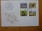 2020 SWITZERLAND ANIMAL FAMILIES SET 4 STAMPS FDC FIRST DAY COVER