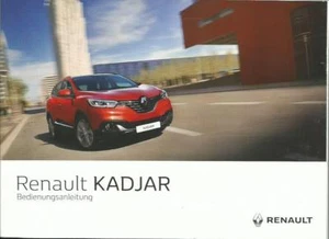 RENAULT KADJAR Betriebsanleitung 2018 Bedienungsanleitung Handbuch BA - Picture 1 of 1
