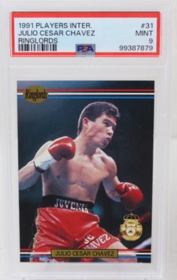 PSA 9 1991 Players International Ringlords U.K. Julio Cesar Chavez Boxing - Image 1 of 4
