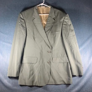 L.L. Bean Men's Blazer Size 48R Gray Sport Coat 2 Button Pockets Polyester Blend - Picture 1 of 13