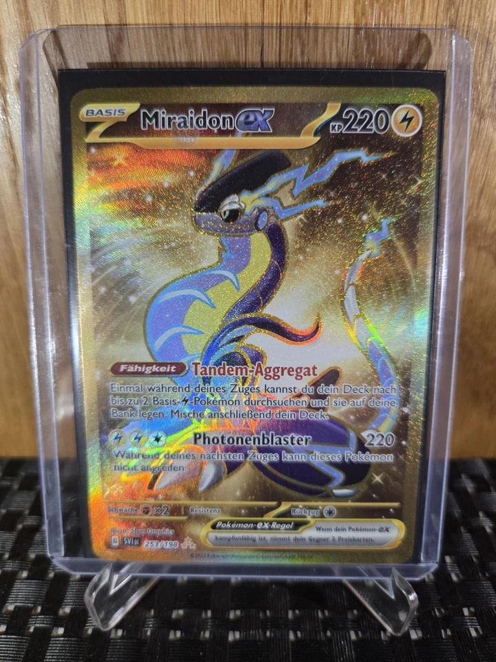 Miraidon ex 253/198 Full Art Hyper Rare Gold Pokémon Karte 💯 Boosterfrisch  - Bild 1 von 1