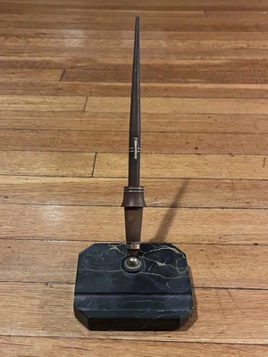 DE COLECCIÓN Wahl Eversharp Oro 14K #2 Plumín Pluma Estilográfica Juego de Escritorio Base de Mármol Negro Foto 1 de 4