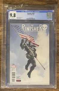 🔥 PUNISHER #224 CGC 9.8 WAR MACHINE ARMOR COVER 2018 MARVEL - Picture 1 of 2