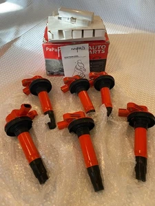 Set of 6 Ignition Coil Pack UF553 and Iridium Spark Plug Compatible with Ford Ed - Bild 1 von 5