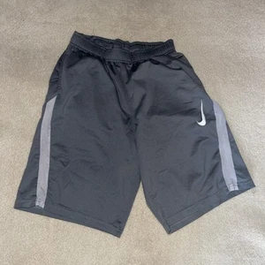 Nike Boys Youth XL Basketball Shorts Gym Casual 10" Inseam Gray Tag Black! - Picture 1 of 3