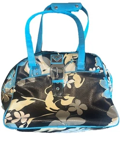 Vintage Roxy Wochenendtasche/große Handtasche/Handgepäck Vinyl wasserdichtes Futter - Bild 1 von 18