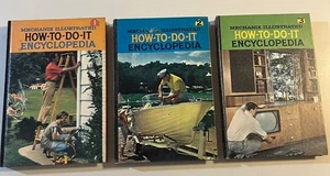 Vintage 1961 Mechanix Illustrated How-To-Do-It Encyclopedias Vol. 1, 2, and 3 - Picture 1 of 21