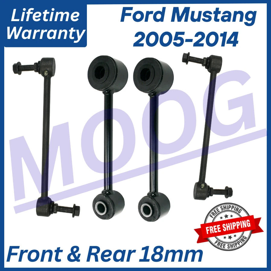 Barras oscilantes dianteiras e traseiras MOOG OEM para 2005-2014 Ford Mustang garantia vitalícia - Imagem 1 de 4