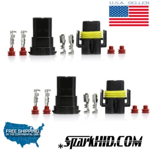 H8 H9 H11 881 896 Male+Female waterproof connectors HID Plug plugs sockets HIDs - Picture 1 of 9