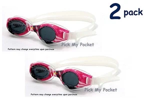Speedo Junior Hydrospex Swim Goggle Vibrant Pink - 2 pack - Picture 1 of 1