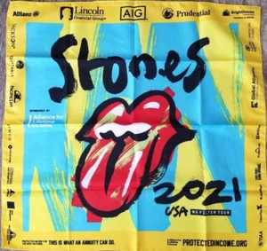 New In Bag THE ROLLING STONES Bandana NO FILTER TOUR 2021 Sealed Promotional - Picture 1 of 4