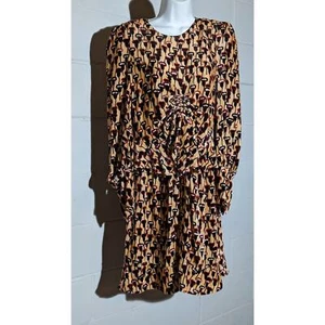 Chloe Velvet Peplum Poppy Mini Dress Fall Vogue Runway 2017 Silk Blend Medium 38 - Picture 1 of 5