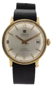 Orologio da polso uomo automatico vintage Tissot Seastar Seven placcato oro svizzero - Foto 1 di 4