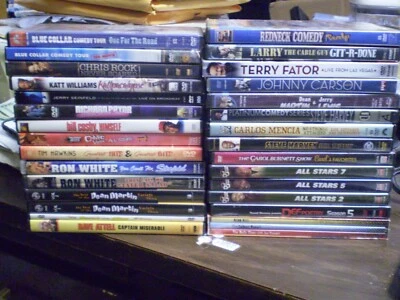 (33 ) Standup Comedy DVD Lot: Jerry Seinfeld Terry Fator Steve Harvey Chris Rock - Image 1 of 4