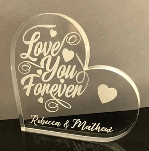 Regalo Aniversario Amor - Grabado Gratis Personalizado - Vaso Corazón Amor - Regalo - Imagen 1 de 1