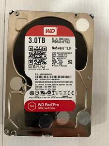 WD Red Pro 3TB NAS Hard Disk Drive SATA 3.5" 7200RPM WD3001FFSX - Afbeelding 1 van 1