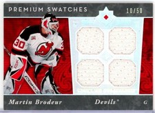 2006-07 Ultimate Collection Premium Swatches #PSMB Martin Brodeur JERSEY /50