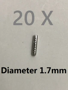 20 Pcs FLIP KEY BLADE SPLIT PIN 1.7 MM FITS VW AUDI FORD SEAT SKODA FLIP KEY FOB - Picture 1 of 1