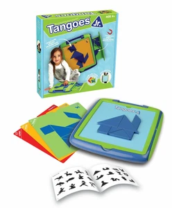 Tangoes Jr. Preschool Tangram Game/Case - 120 Challenges Ages 4+ - Picture 1 of 4