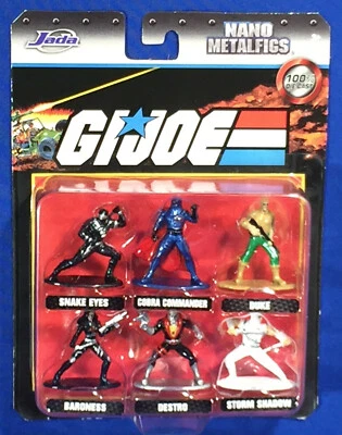 GI Joe 1.75" Nano Metal Figuras Paquete 2020 Sin usar, en caja Jada Snake Eyes Cobra Die-Cast Foto 1 de 4
