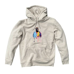 Sudadera con capucha bordada por goteo con pintura Biggie Coogi premium en polvo del desierto - Imagen 1 de 3