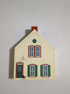 Cats Meow Tin Thimble Roscoe Village Coshocton Ohio 1993 Signed Faline - Picture 1 of 2