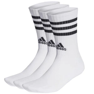 ADIDAS 3 STRIPE MENS CUSHIONED GOLF CREW SOCKS WHITE / MULTIBUY 3 PAIR PACK - Picture 1 of 4