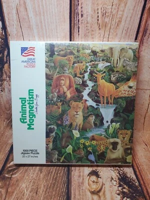 Animal Magnetism Puzzle by Great American Puzzle Factory - 1990 - NEW OLD STOCK - Image 1 of 4