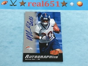 2006 Flair Showcase Autographics MIKE BELL Auto | Broncos Autograph Relic Card  - Picture 1 of 4