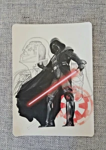 NEU DISNEY BELOHNUNGEN POSTKARTE SONDEREDITION KUNSTWERK DARTH VADER - Bild 1 von 2