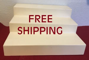 VTG White 3 Tier Expand-A-Shelf/Expandable 13" - 25" W x 6" T x 12" D (Ea 4" D) - Picture 1 of 10