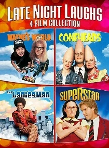LATE NIGHT LAUGHS Waynes World/Coneheads/Ladies Man/Superstar (DVD, 2017) NEW - Image 1 of 1