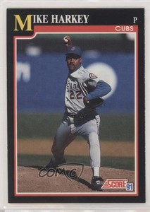 1991 Score Wrong Back Mike Harkey Marty Barrett ( back) #322